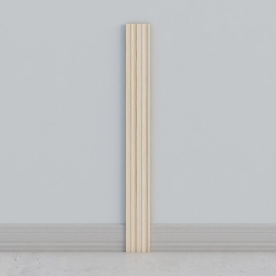 Low Poly Wooden Trim 3D model for Creative Projects