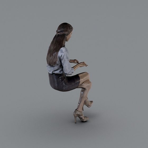 Urban Wanderer Low-Poly 3D Model