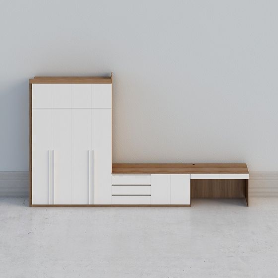 Urban Corner Storage Cabinet 3D Model