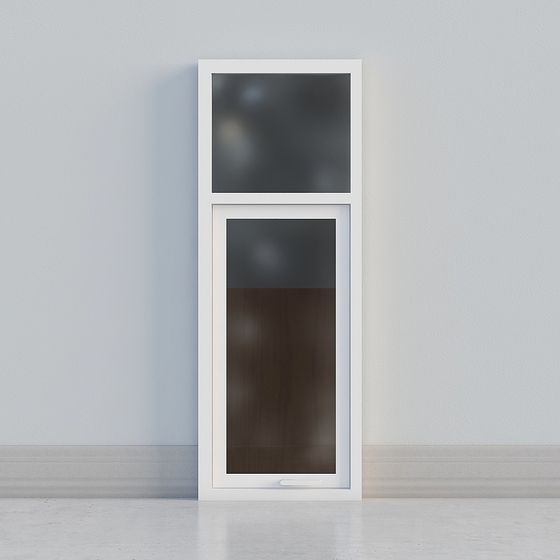 Stylish Double Glass Door 3D model