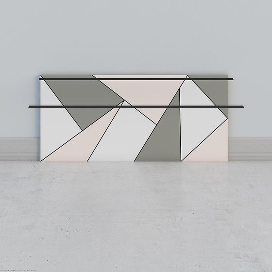 Abstract Geometric Art 3D Model for Creative Projects