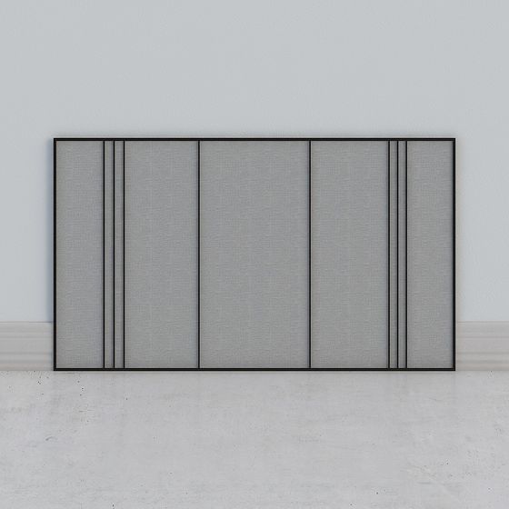 Modern Minimalist Low-Poly Partition Screen 3D model