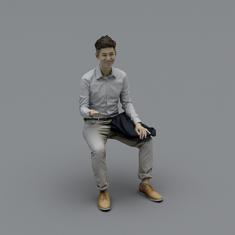 Urban Explorer 3D Model: Modern Youth Character