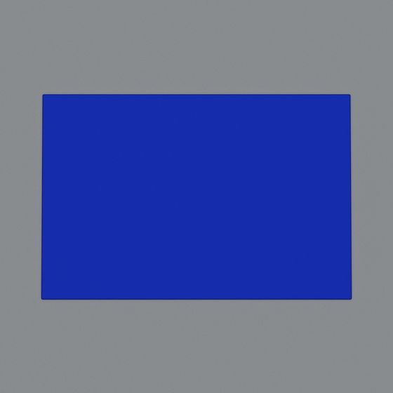 Blue Horizon Minimalist 3D Model