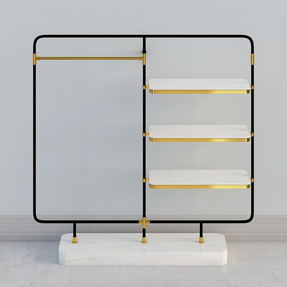 Urban Minimal Bookshelf 3D model for Creative Spaces