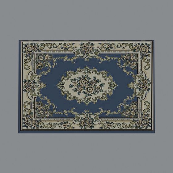 Vintage Inspired Carpet 3D model for Elegant Spaces