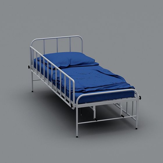 Stylish Hospital Bed 3D model for Medical Spaces