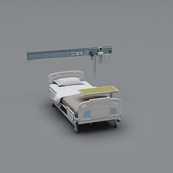 Modern Medical Bed 3D model for Interior Design