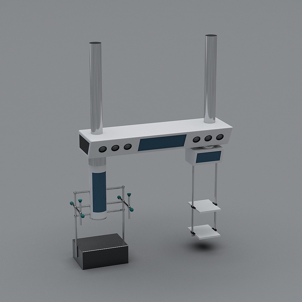 Futuristic Low-Poly Portal 3D model