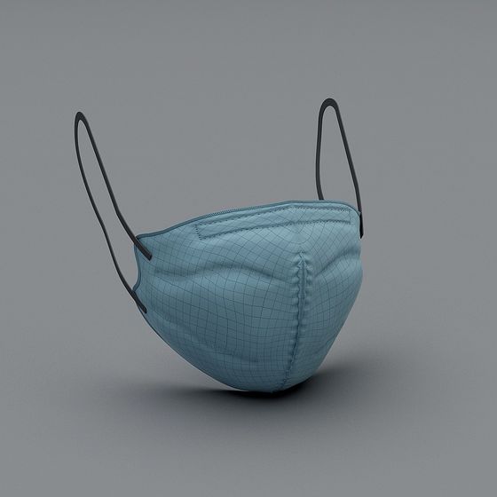 Stylish Low-Poly Mask 3D Model