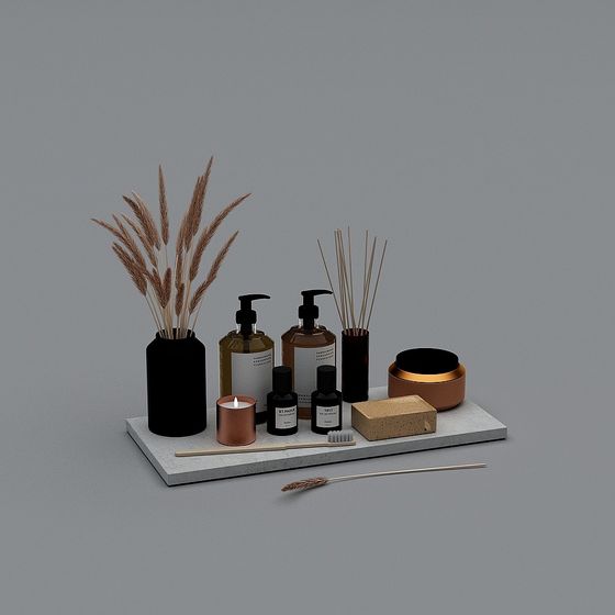 Chic Low-Polygon Home Decor 3D Model for Modern Spaces