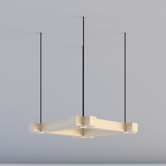 Urban Light 3D model - Contemporary Minimalist Chandelier