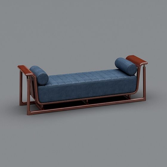 Elegant Low-Poly Armchair 3D model