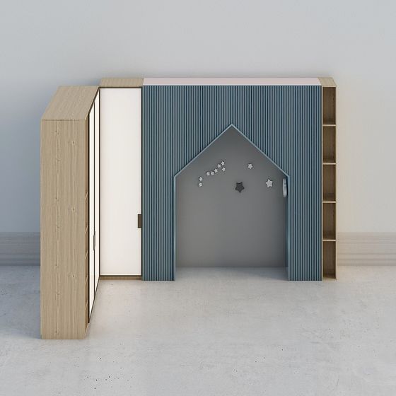 Future Door Low Poly High Detail 3D model