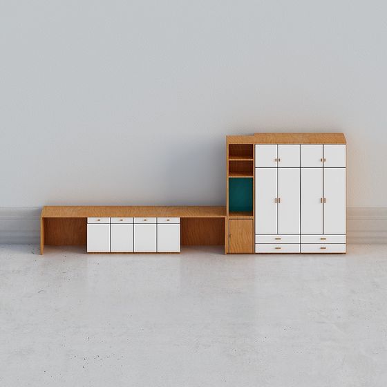 Modern Minimalist Furniture Set 3D model