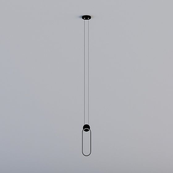 Contemporary Pendant Light 3D model for Stylish Spaces