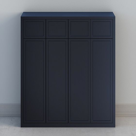 Elegant Deep Cabinet 3D model for Modern Interiors