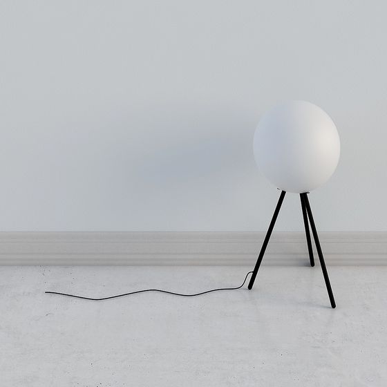 Elegant Minimalist Desk Lamp 3D model
