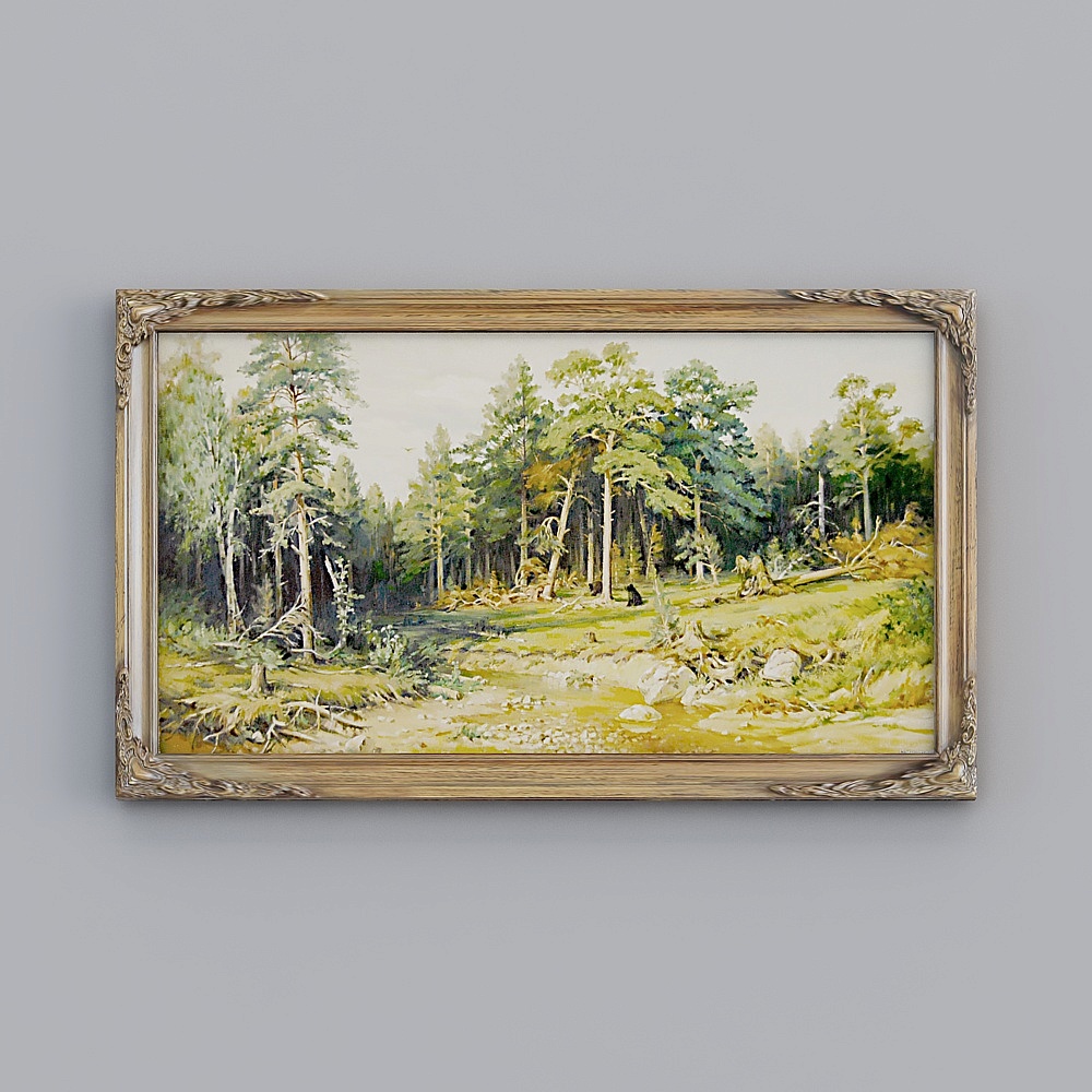 TV background wall painting