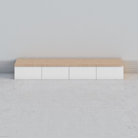 Minimalist Floating Shelf 3D model