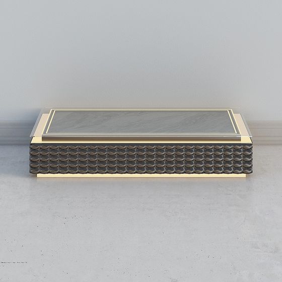 Elegant Low-Poly Coffee Table 3D model