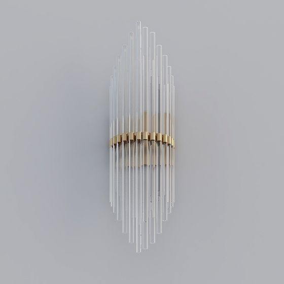 Crystal Tube Wall Lamp 3D model