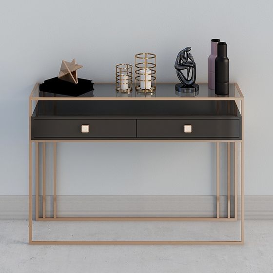 Urban Style Console Table 3D model