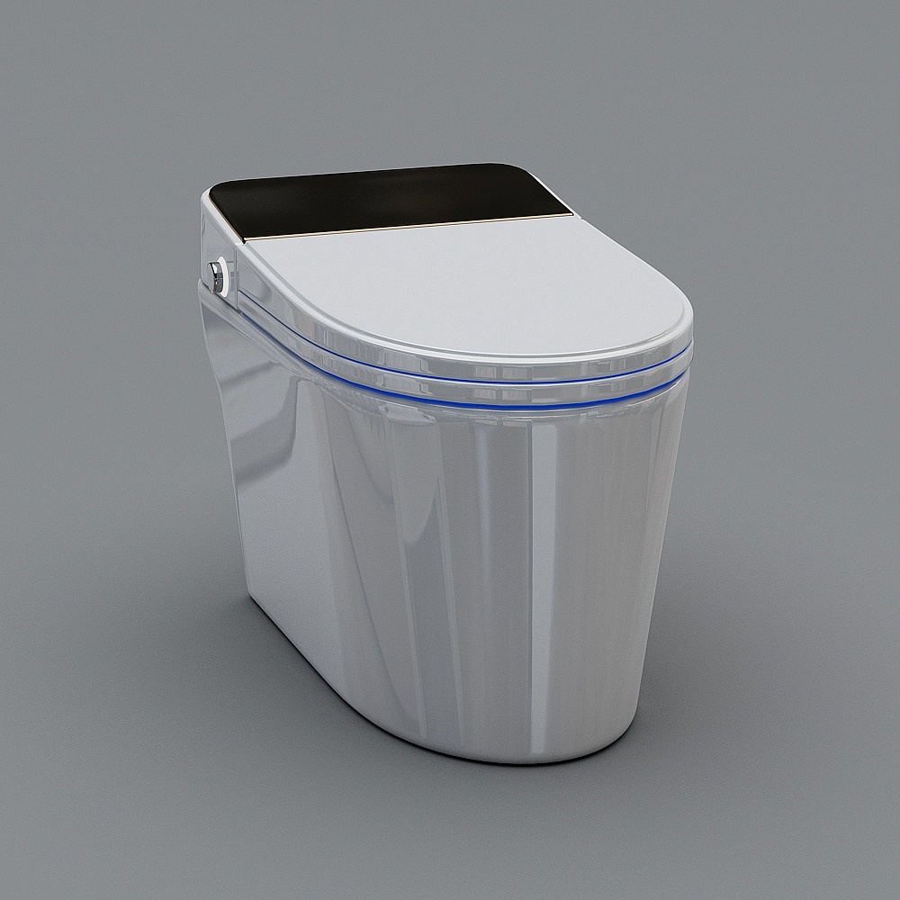 Futuristic Smart Toilet 3D model