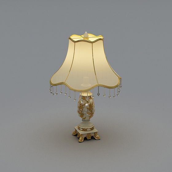 Chic 3D Model Table Lamp for Modern Spaces