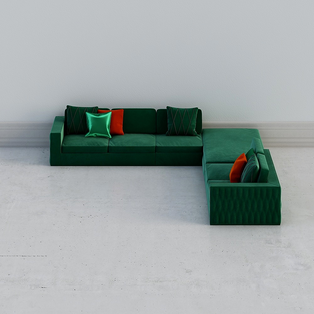 Green sofa