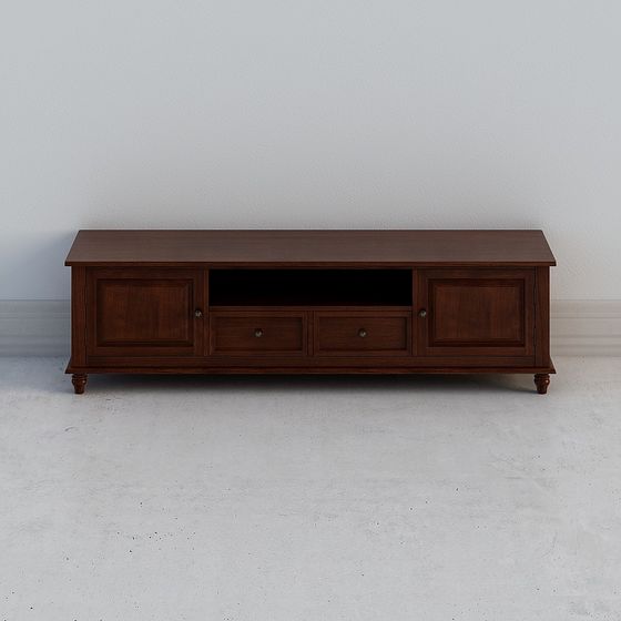 Stylishly Designed TV Stand 3D model for Contemporary Spaces