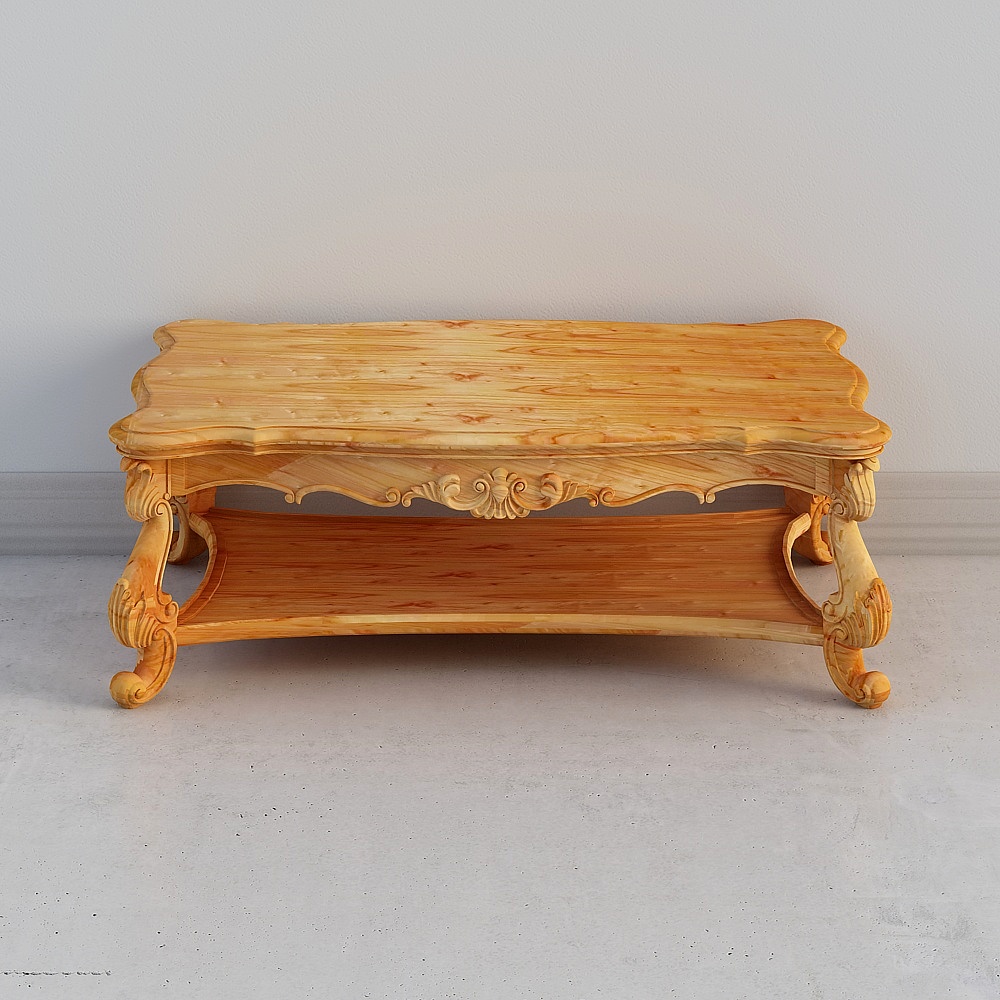 Vintage Style 3D Coffee Table Model