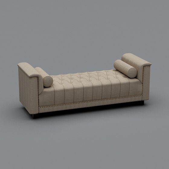 Elegant Low-Poly Sofa 3D model for Modern Homes