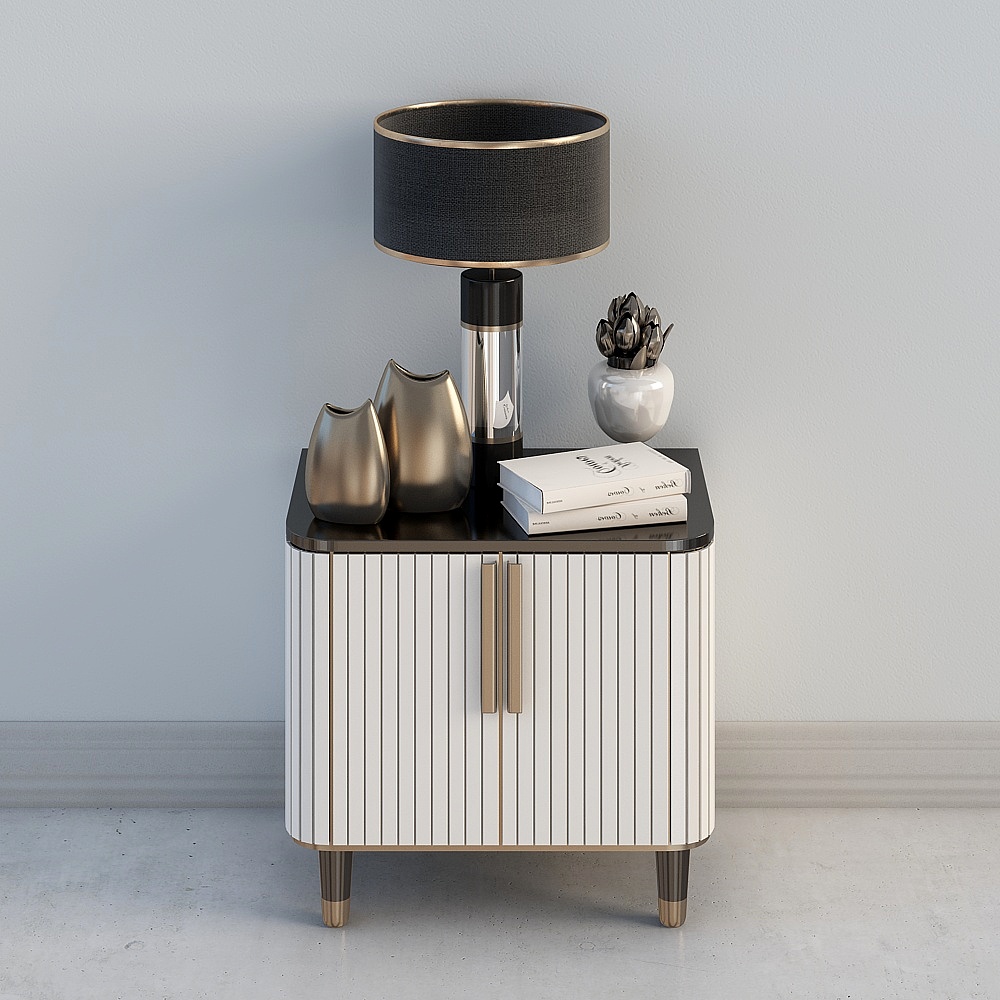 Sophisticated Bedside Table 3D model