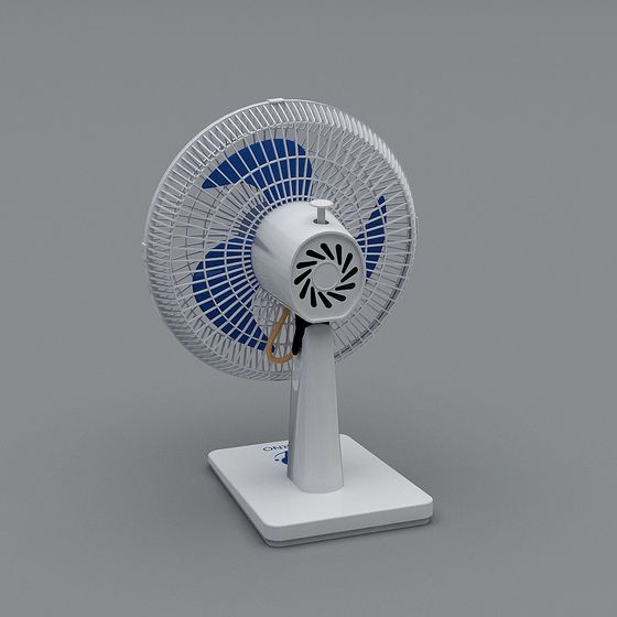 Minimalist Table Fan 3D model for Home Decor