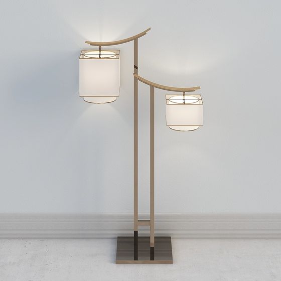 Elegant 3D Model Floor Lamp for Modern Interiors