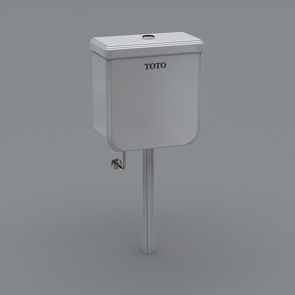 Minimalist TOTO Toilet Tank 3D Model
