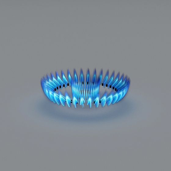 Blue Flame Ring 3D model