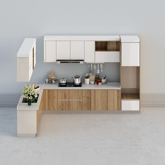 Modern Kitchen Cabinet 3D Model