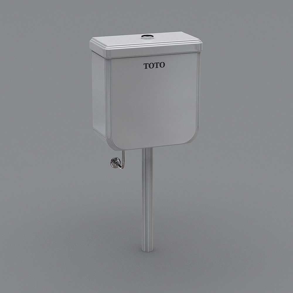 Minimalist TOTO Toilet Tank 3D Model