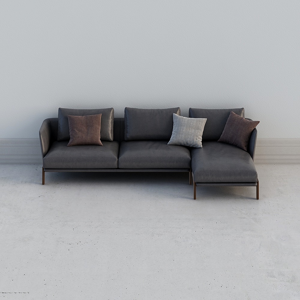 Modern - leather corner sofa-yl