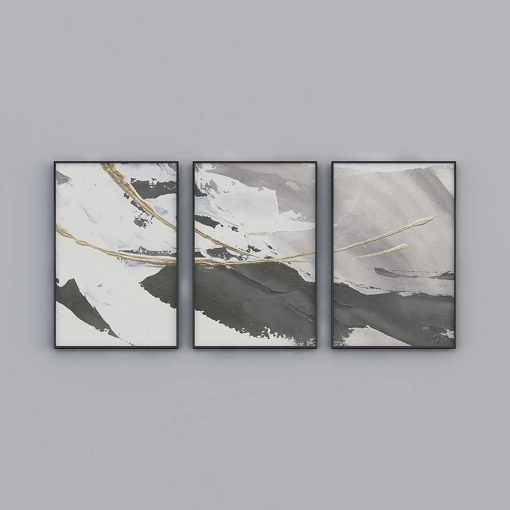 Abstract Art Series 3D Model - Low Polygon High Detail