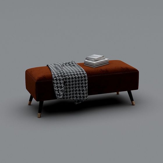 Retro Style 3D Model Stool for Modern Interiors