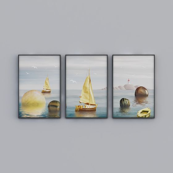 Sailor's Dream Triptych 3D model