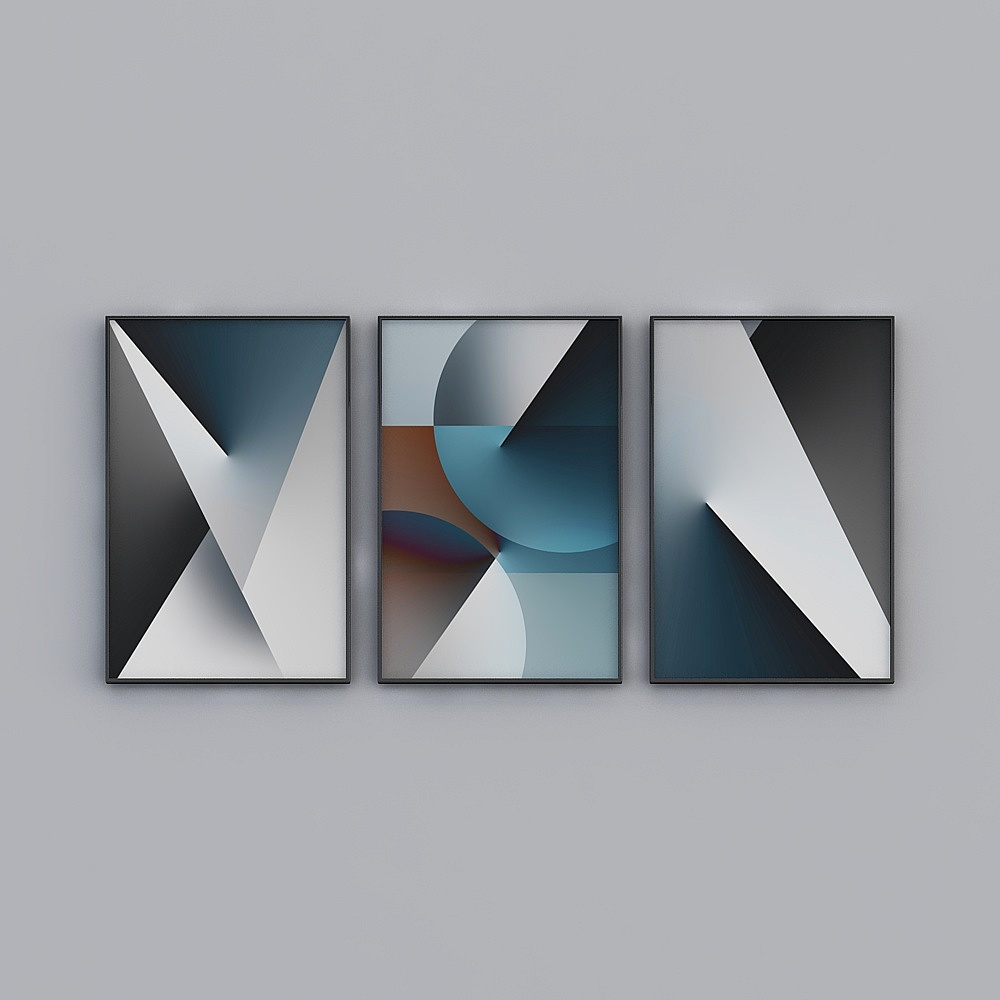Abstract Art Series Low Poly 3D Model