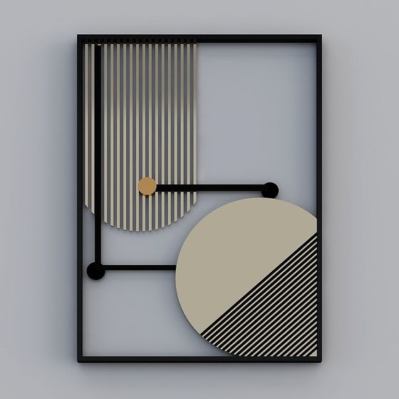 Abstract Geometric Frame 3D model