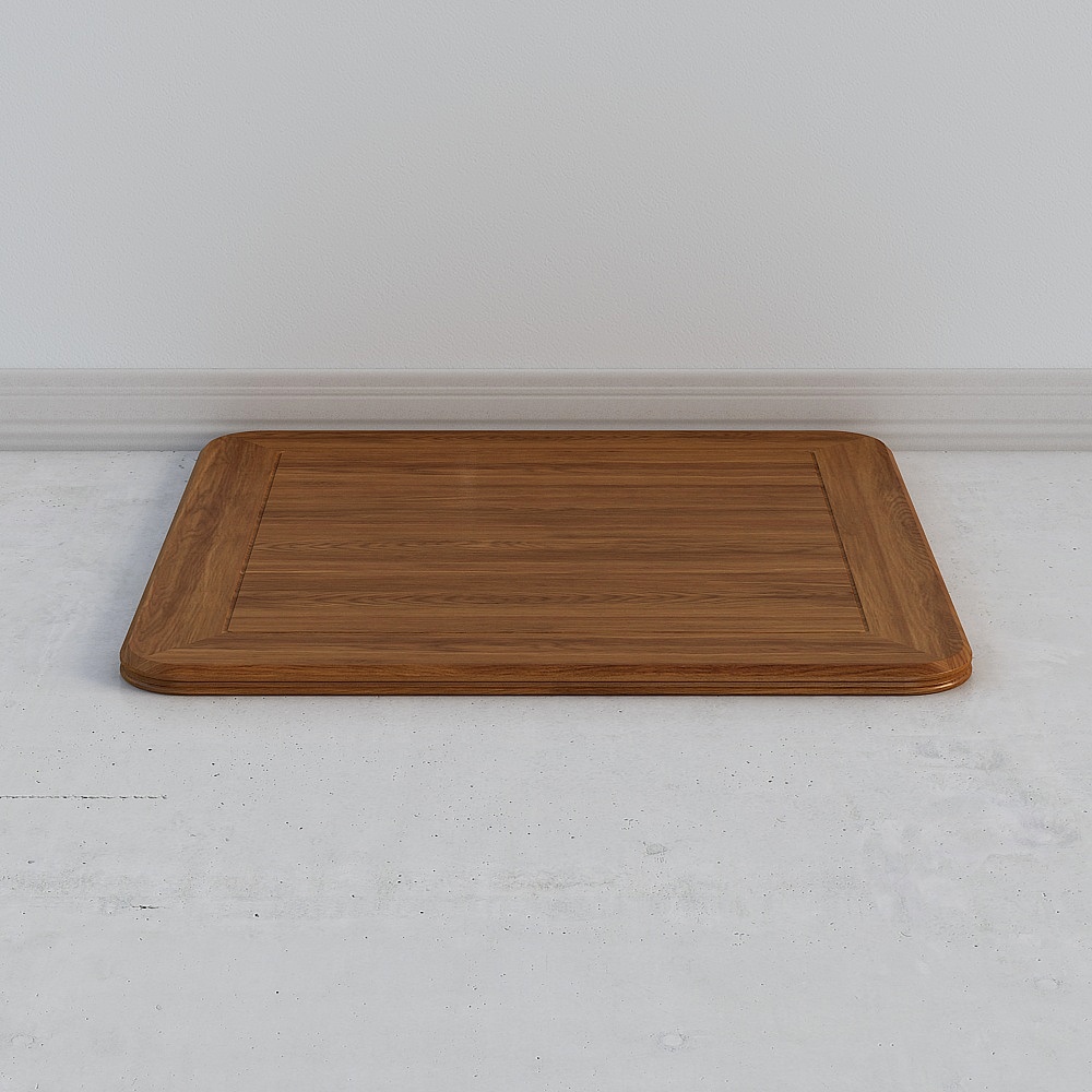 New solid wood square table walnut-desktop