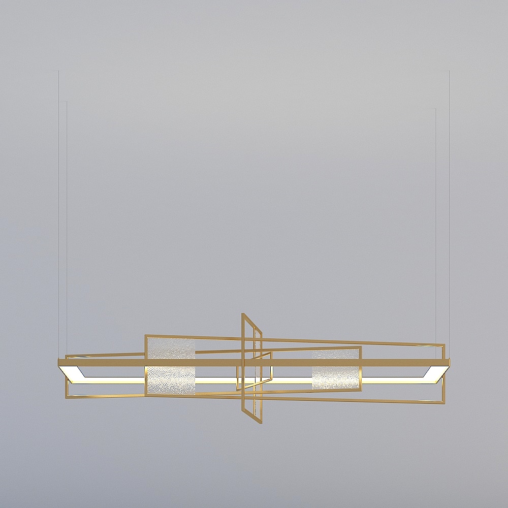 3D lights are all XJDS - Nordic post-modern light luxury restaurant bar study lounge lounge creative glass chandelier - MD6002