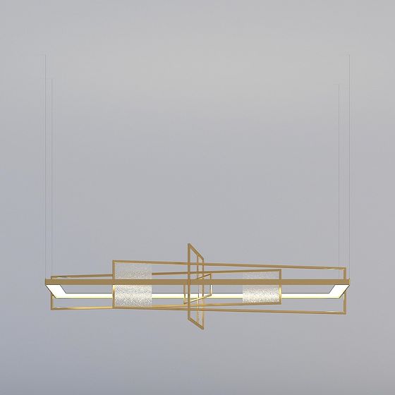 Elegant Modern Chandelier 3D model