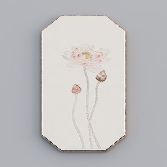 Charming Floral Low Poly 3D model for Creative Projects